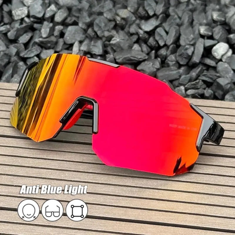 Men'S Accessories Glasses - Occhiali da Ciclismo Quadrati con Montatura