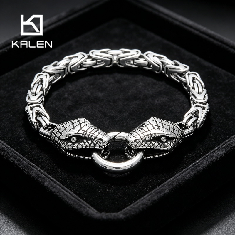 Men Accessories Bd - Bracciale Kalen Vintage in Acciaio Inossidabile
