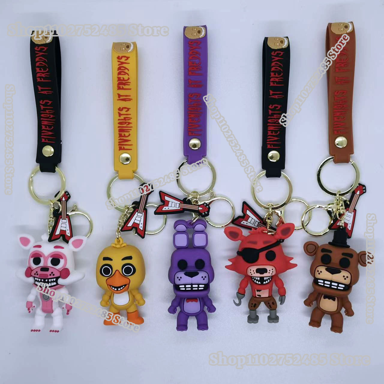 Men Accessories Jewellery - 5 Pezzi Portachiavi con Personaggi Anime
