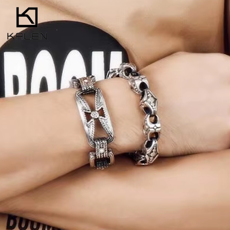 Men Accessories Bd - KALEN Punk Croce Bracciale da uomo