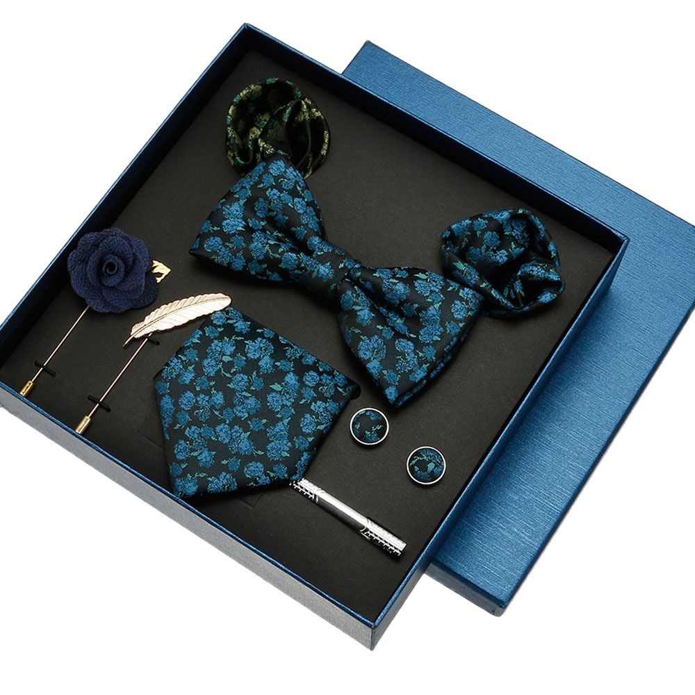 Neck Tie Set Box - Cravatta di seta di lusso Hankies