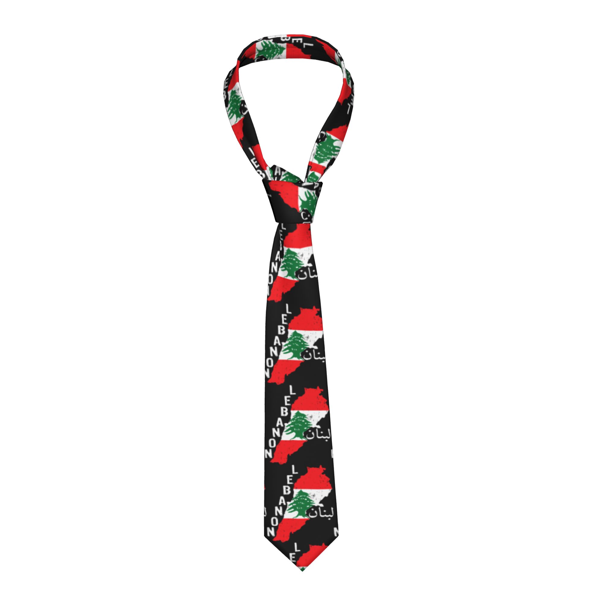 Men Accessories Lebanon - Cravatta con Bandiera e Mappa del