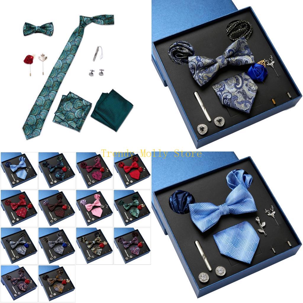 Neck Tie Set Box - N5KB 9PCS Set cravatta alla da