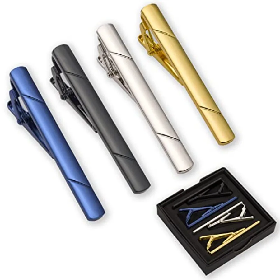 Men Accessories Fashion - 4 fermagli per cravatta da uomo