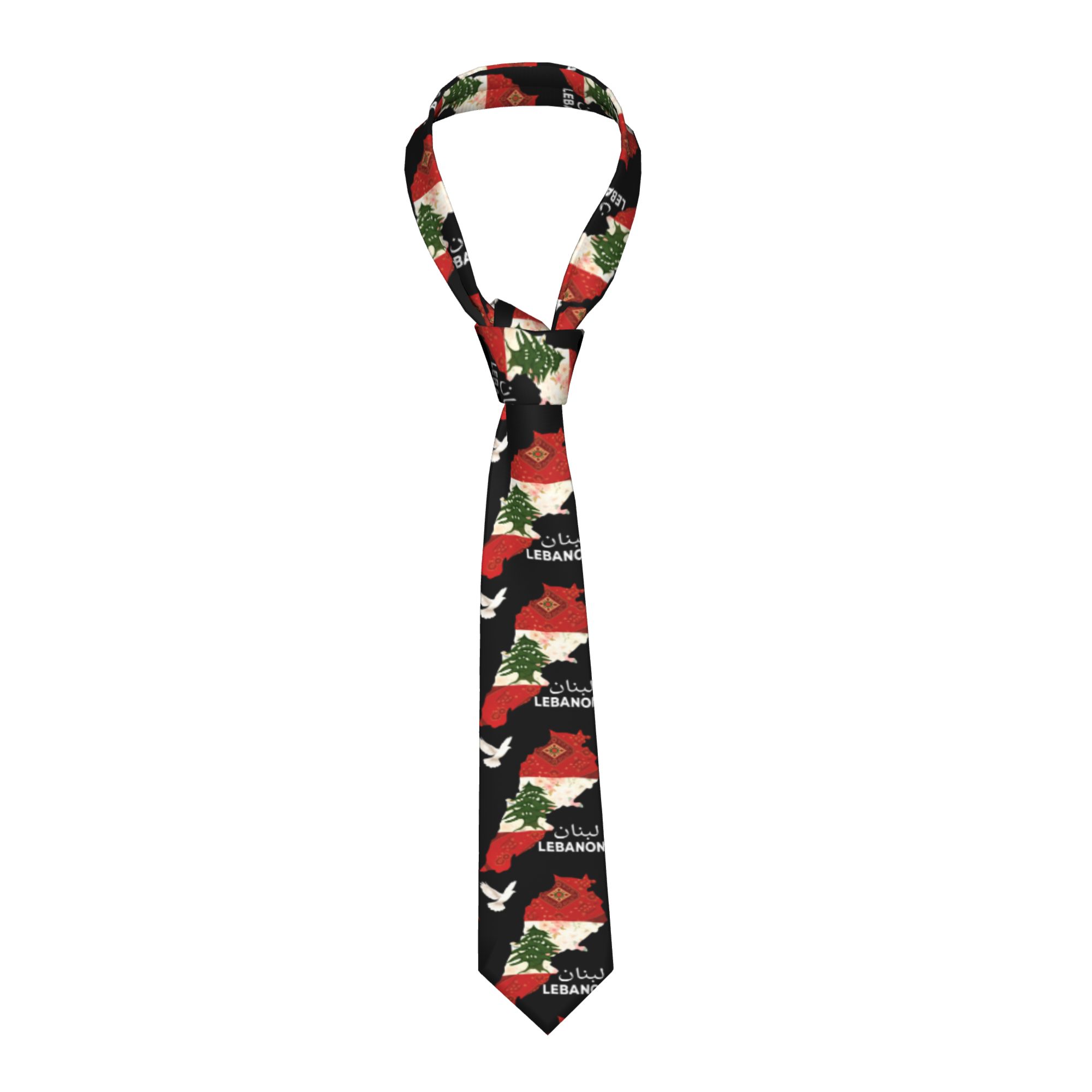 Men Accessories Lebanon - Cravatta da uomo con bandiera del