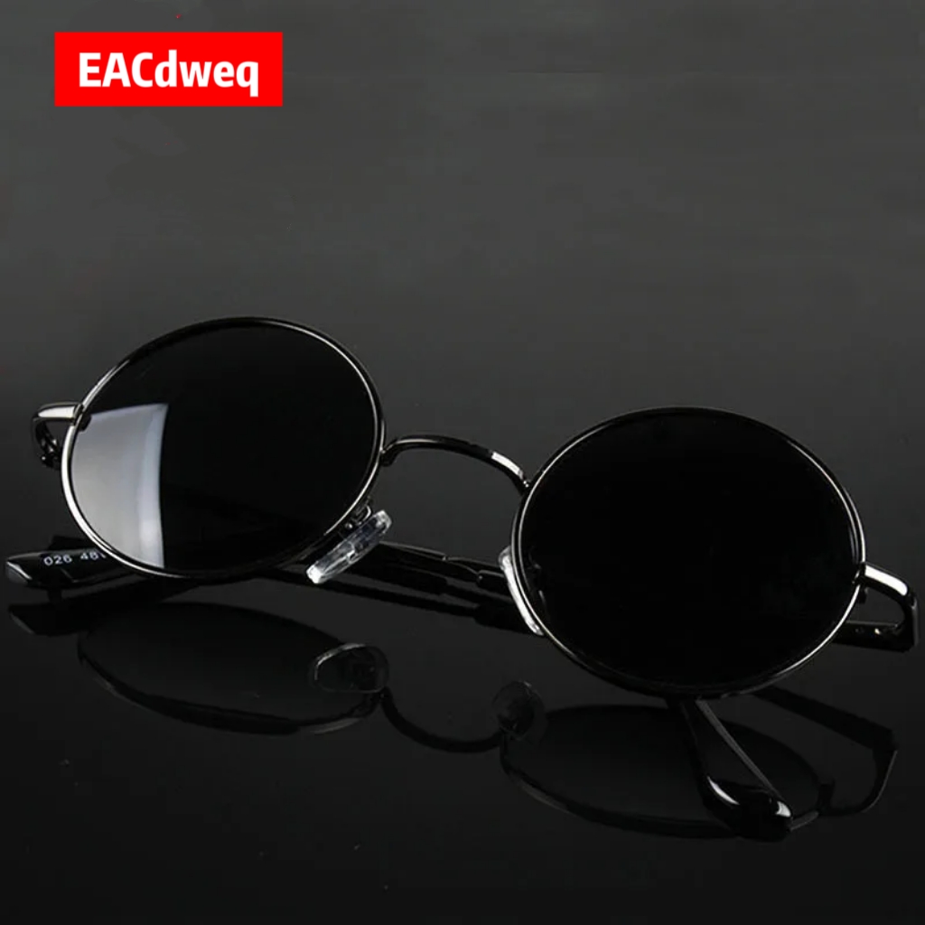 Men'S Accessories Glasses - Occhiali da Sole Rotondi Retrò Vintage