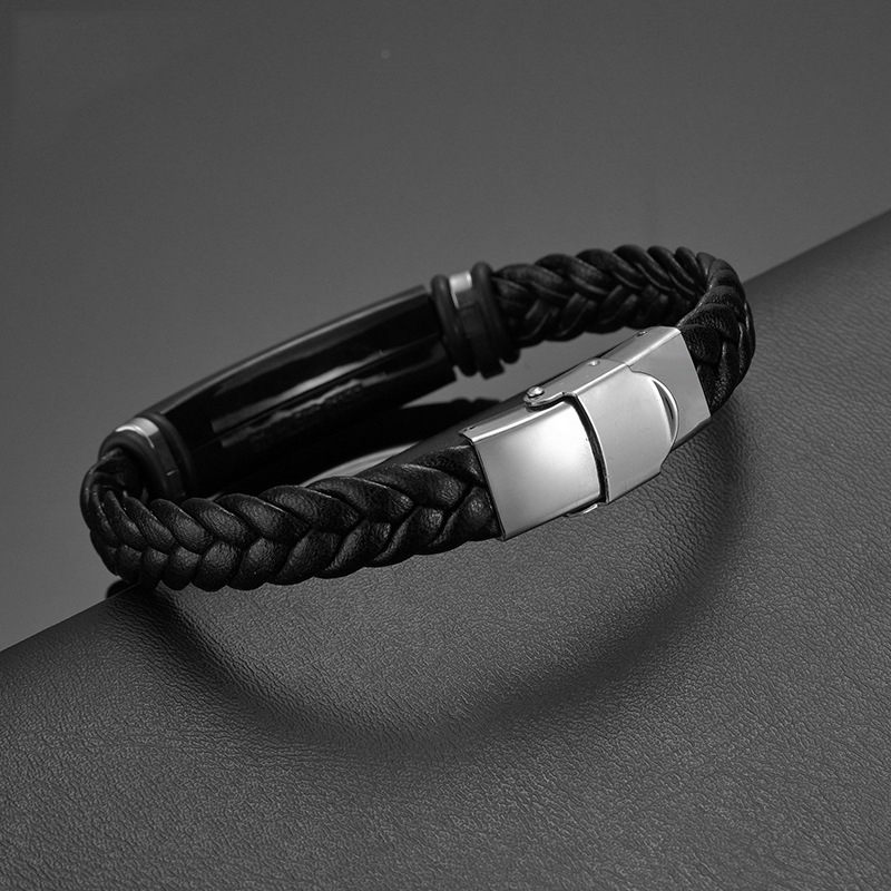 Bracciale in pelle personalizz - Bracelet Beaded Men recensione e prezzo