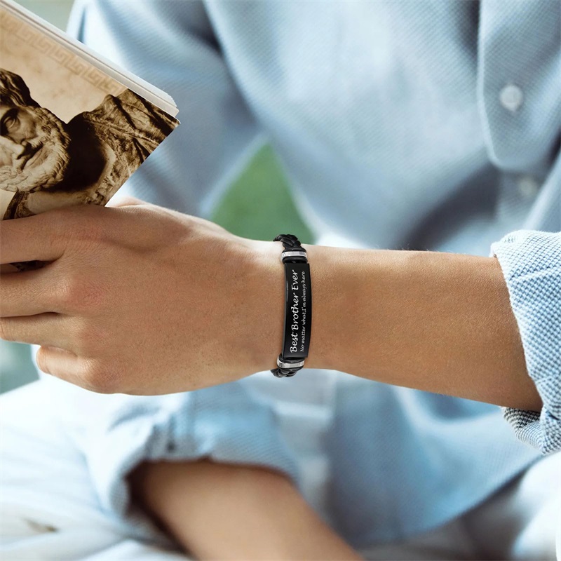 Bracciale in pelle personalizz - Bracelet Beaded Men recensione e prezzo