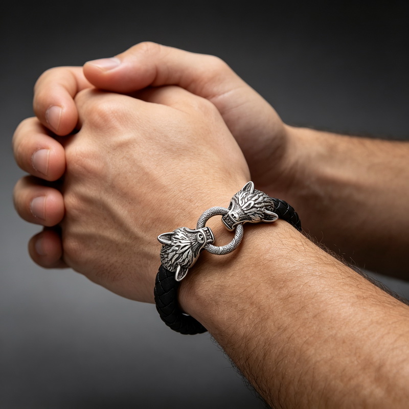 Bracciale in pelle intrecciata - Men Accessories Bd recensione e prezzo