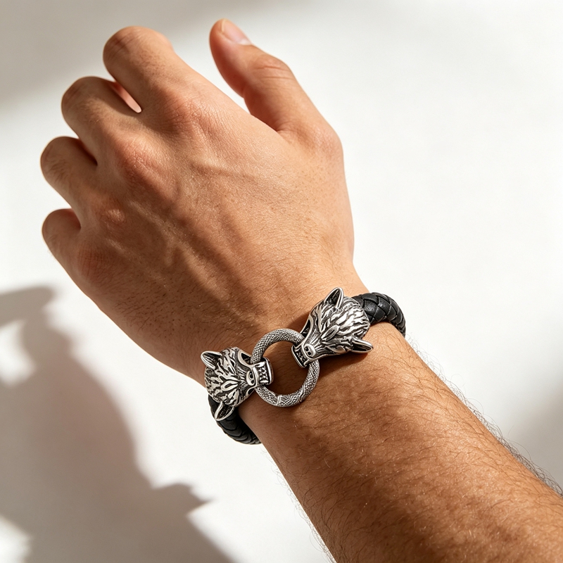 Bracciale in pelle intrecciata - Men Accessories Bd recensione e prezzo