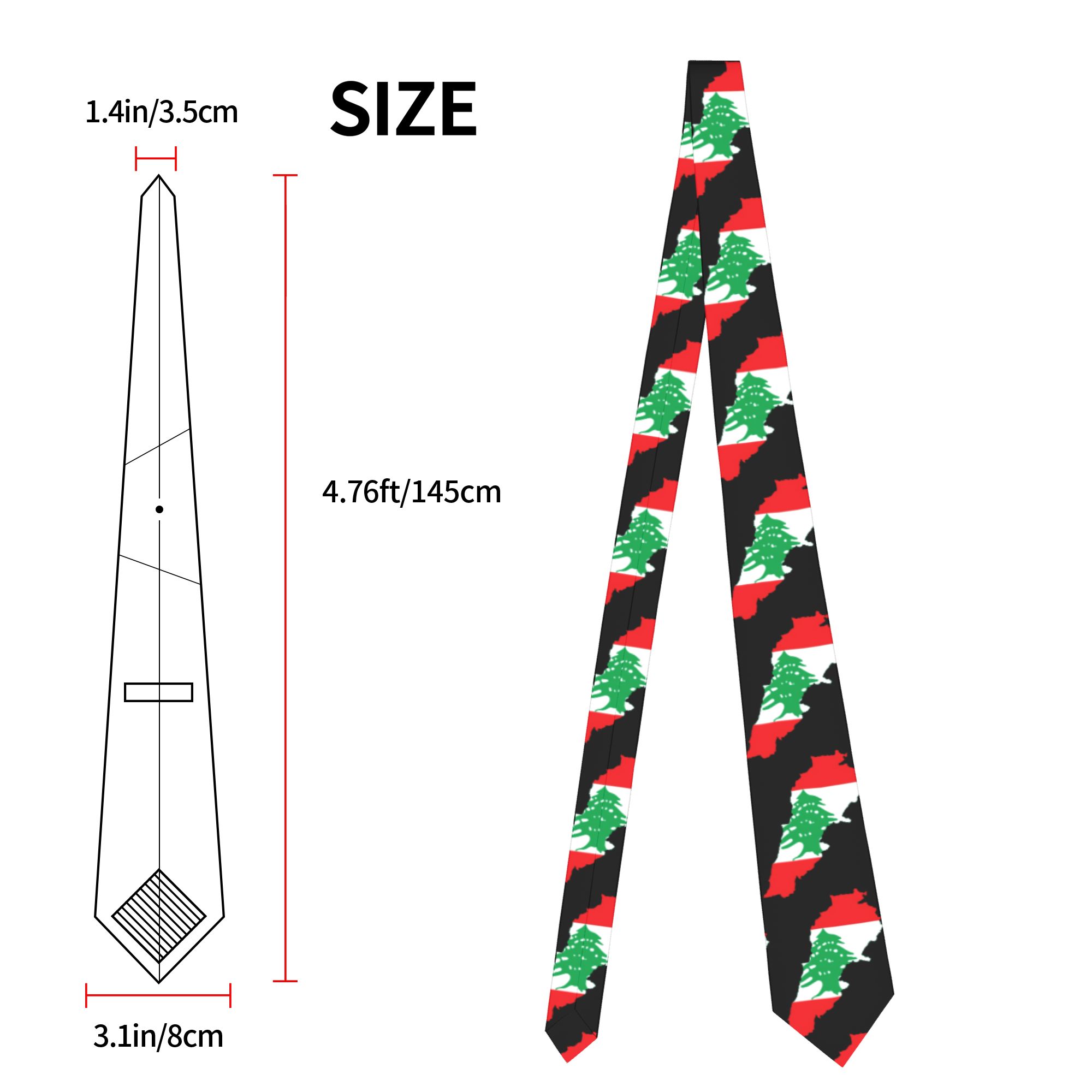Cravatta con Bandiera e Mappa  - Men Accessories Lebanon recensione e prezzo