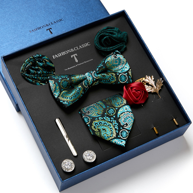 Green Mens Tie Gift Box Paisle - Neck Tie Set Box recensione e prezzo