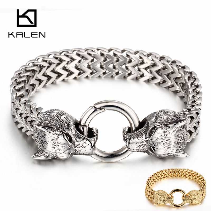 KALEN Bracciale con Charm Lupo - Men Accessories Bd recensione e prezzo